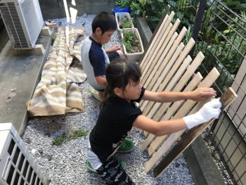 子供たちとDIY塗装